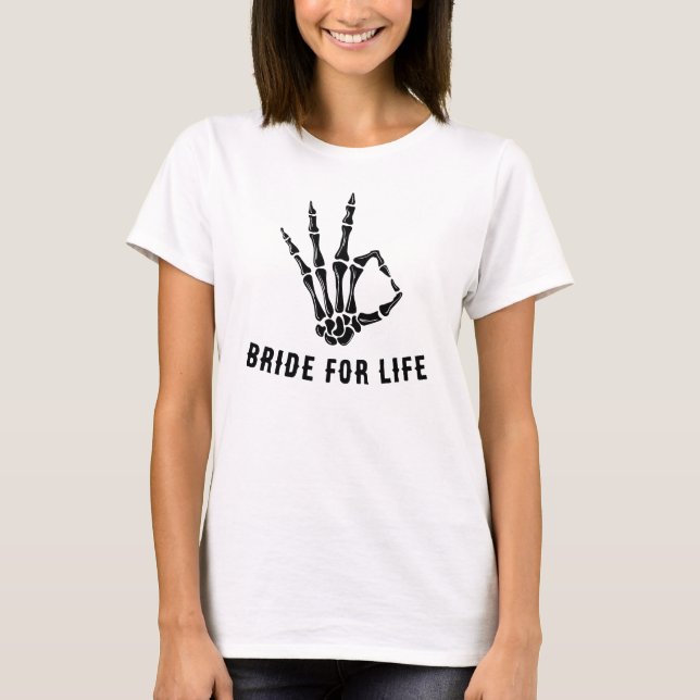 Haut court Rockstar Skeleton Bride Squad  (Devant)