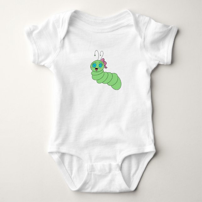 Haut de bébé ver mignon (Devant)