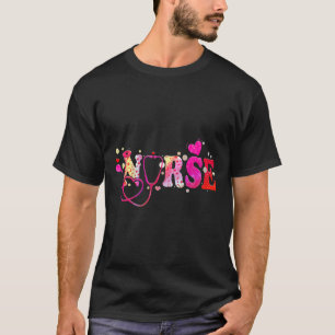 Haut de blouse pour femmes Saint-Valentin infirmiè