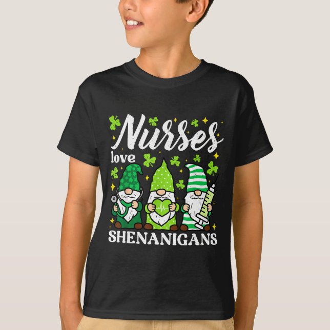 Haut de blouse vert infirmière jour de la st patri (Devant)