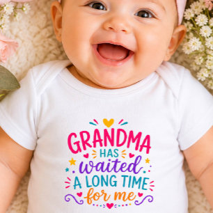 Haut de bodysuit coloré pour bébé Grand-mère a att
