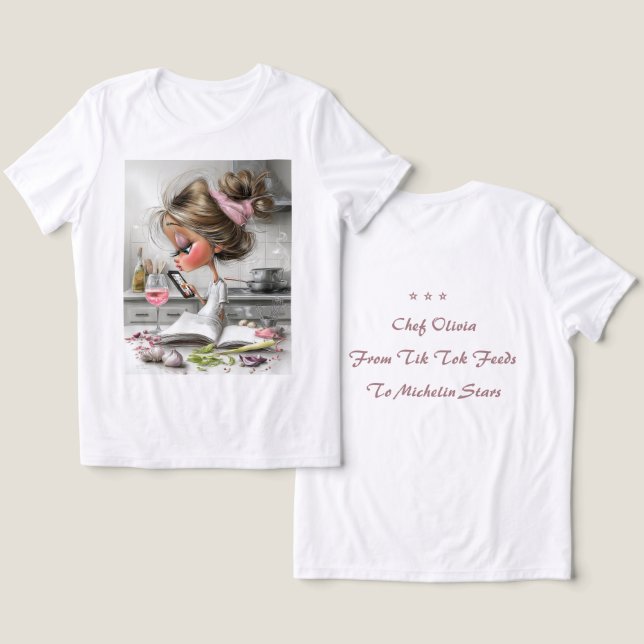 Haut de chef drôle personnalisé (Design Recto & Verso)