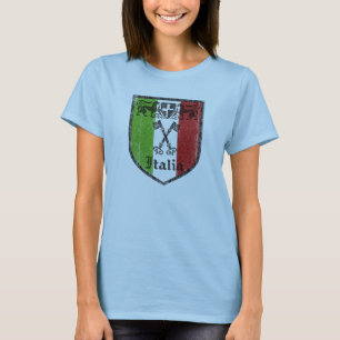 Haut de chemise femme avec blason médiéval italien