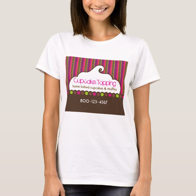 Haut de Cupcake Tshirt Rétro (Devant)