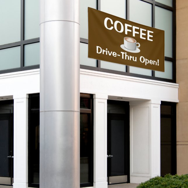 HAUT DE GAMME À COFFEE Banderole (Bâtiment extérieur)