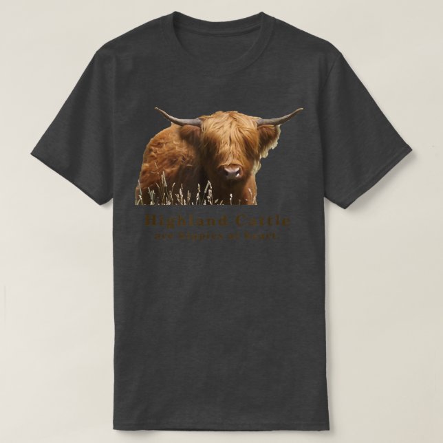 Haut de Highland Cattle Cow Hippie (Design devant)