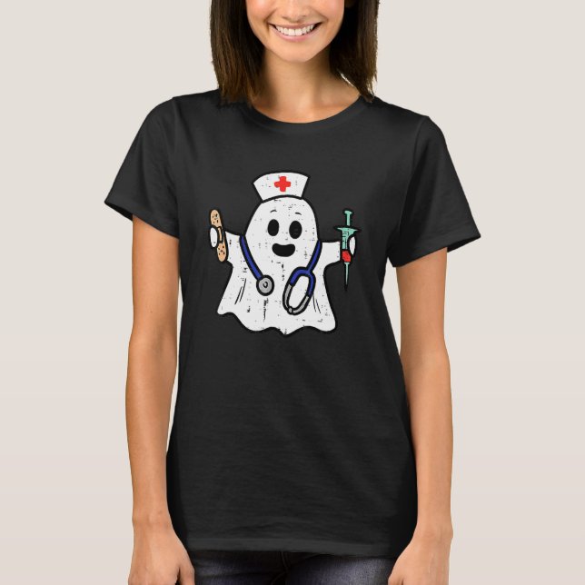Haut de Scrub Ghost Nurse Costume d'Halloween pour (Devant)