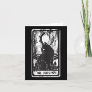 Haut de tank carte tarot impératrice chat noir