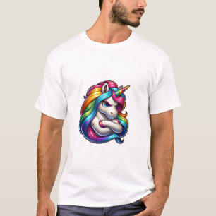 Haut de tank d'art de licorne avec crinière arc-en