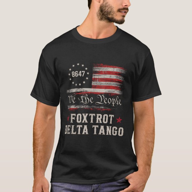 Haut de tank drapeau américain 8647 Foxtrots Delta (Devant)