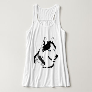 Haut de Tank Top Husky pour Femme Chemise pour Dam