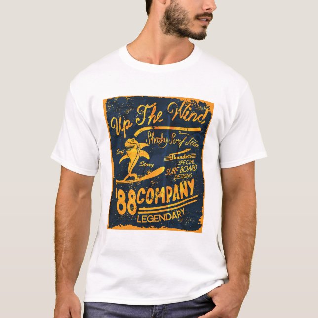 Haut du Vent Vintage Surf Tee (Devant)