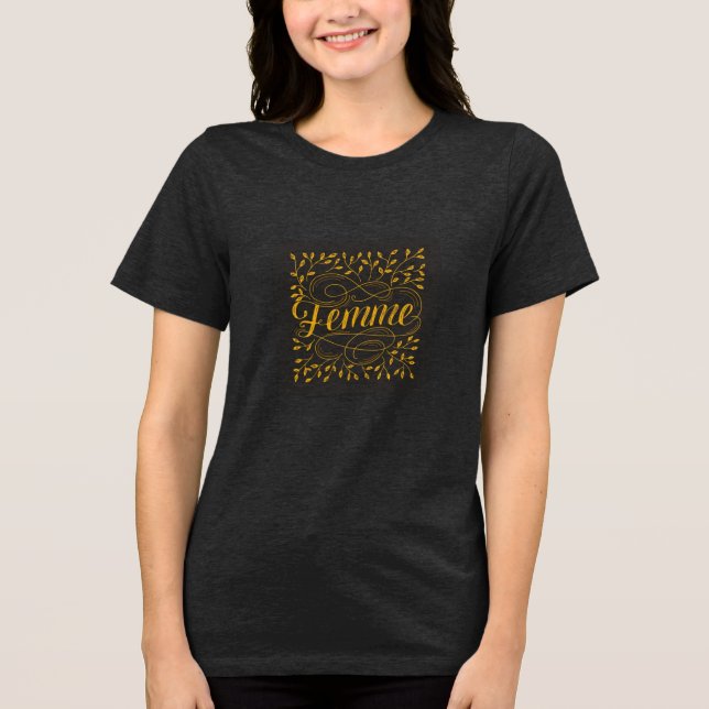 Haut et T-Shirt Tri-blend Bella+Canvas (Recto)