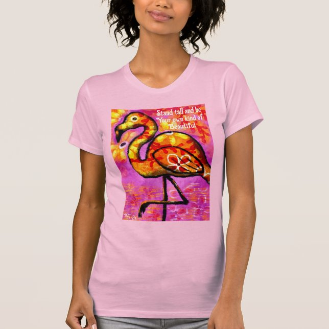 Haut Flamant rose Whimsical Rose Orange (Devant)