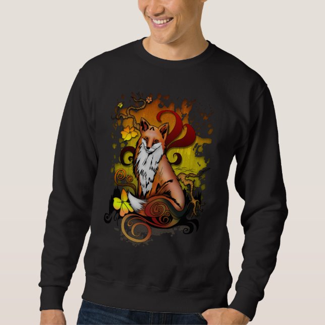 Haut Fox Woodland Sweatshirt dans une esthétique a (Devant)