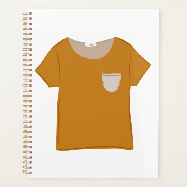 Haut minimaliste jaune moutarde (Devant)