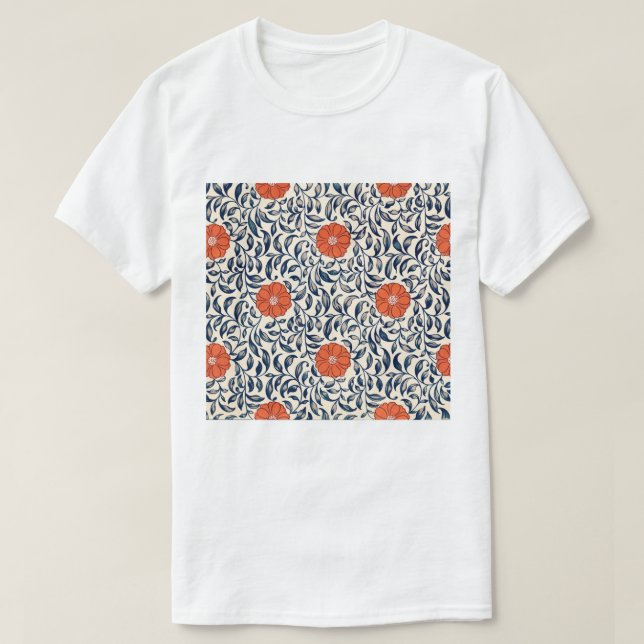 Haut Motif à fleurs Batik (Design devant)