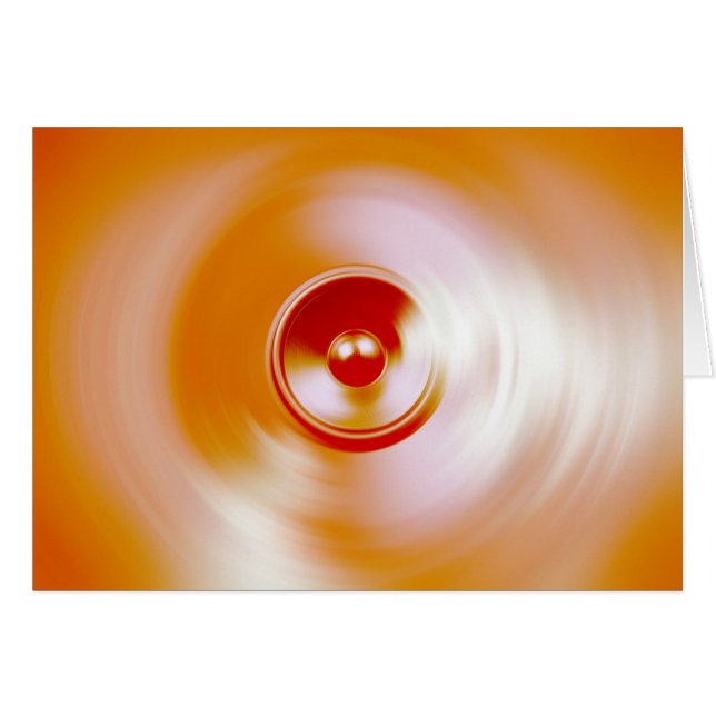 Haut-parleur de musique à rotation rouge (Devant horizontal)