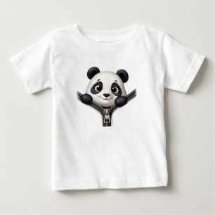 Haut personnalisé avec panda qui regarde zippee Mi