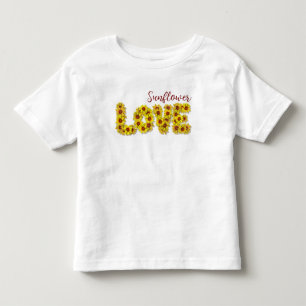 Haut pour tout-petit amour tournesol