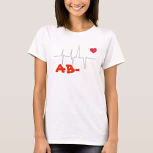 Haut rythme cardiaque de type sanguin funky AB