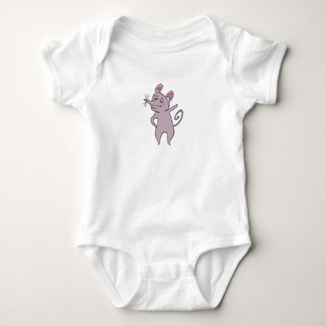 Haut simple pour bébé souris sassy (Devant)