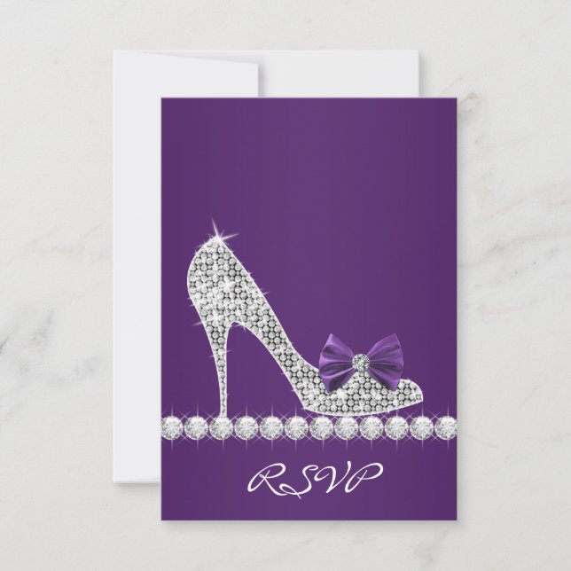 Haut talons Sweet sixteen violet Anniversaire RSVP (Devant)