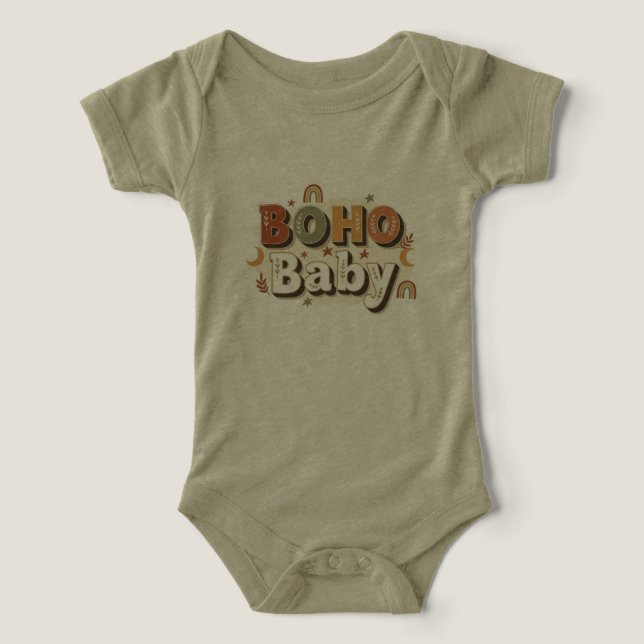 Haut une pièce Boho Baby (Design Recto)