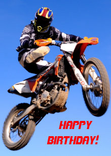 Cartes Motocross D Anniversaire Zazzle Fr