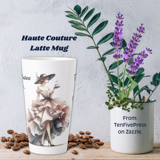 Haute Couture Latte Mug (Créateur téléchargé)