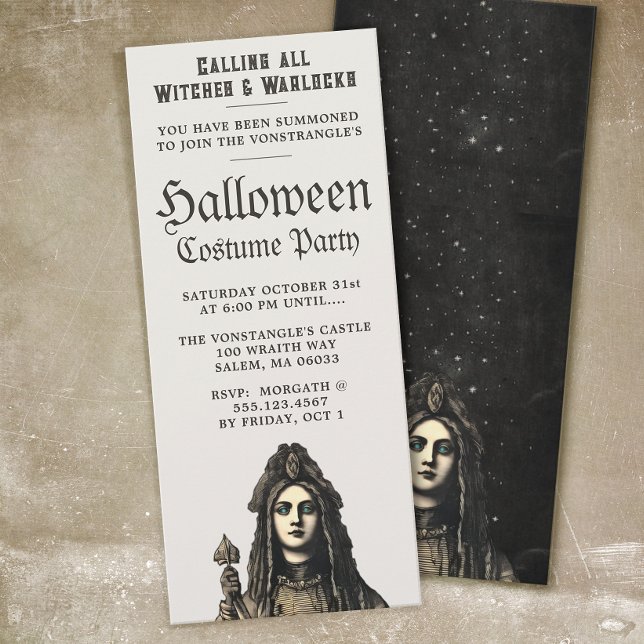 Haute Prêtesse sorcière Halloween Fête Invitation (Créateur téléchargé)