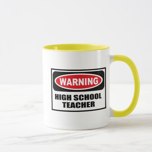 HAUTE tasse d'avertissement de MAÎTRE D'ÉCOLE (Droite)