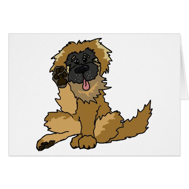 Hauts quatre ! Carte de Leonberger (Devant Horizontal)