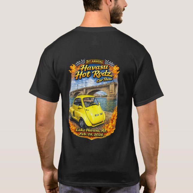 Havasu Hot Rodz car show 2026 T-Shirt T-Shirt (Dos)