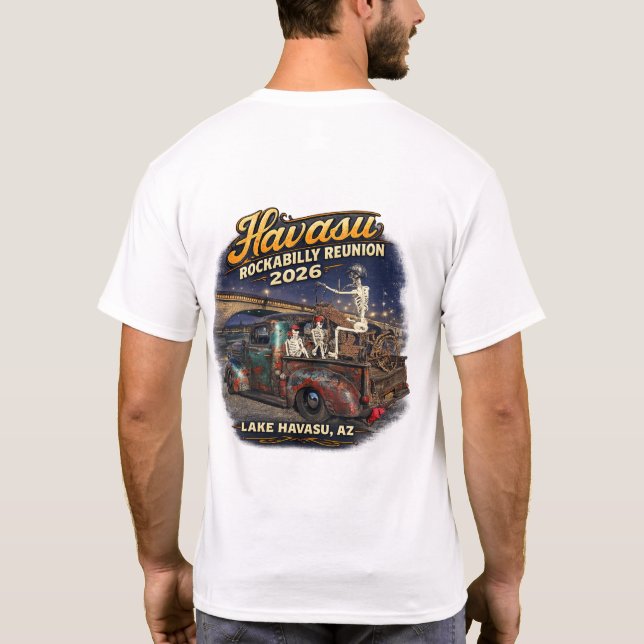 Havasu Rockabilly Reunion 2026 T-Shirt (Dos)