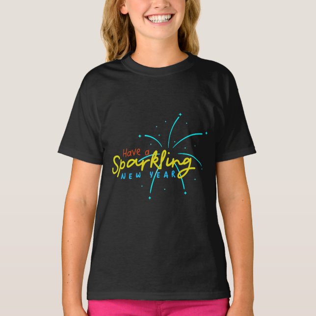 Have A Sparkling New Year Kids Tshirt (Devant)