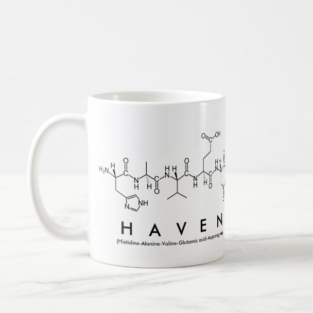 Haven peptide nom mug (Gauche)