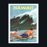 Hawaï, surf, grande vague, carte postale voyage vi<br><div class="desc">Image parfaite pour votre nouvelle conception d'impression. Ce pourrait être un beau cadeau ou une "touche finale" pour décorer la maison.</div>