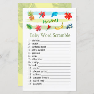 Hawaii Baby jeu de mots brouillards