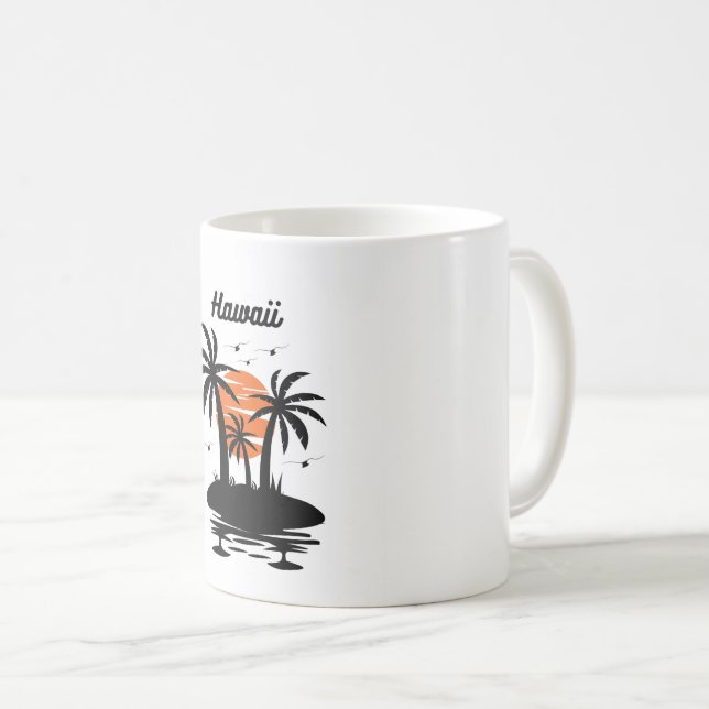 Hawaii Beach Sunset Coffee Mug (Devant droit)
