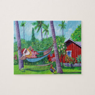 Hawaii Santa Claus Jigsaw Puzzle