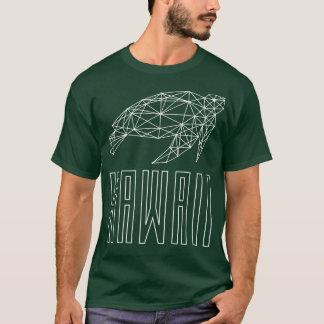 Hawaii Sea Turtle Geo White TShirt