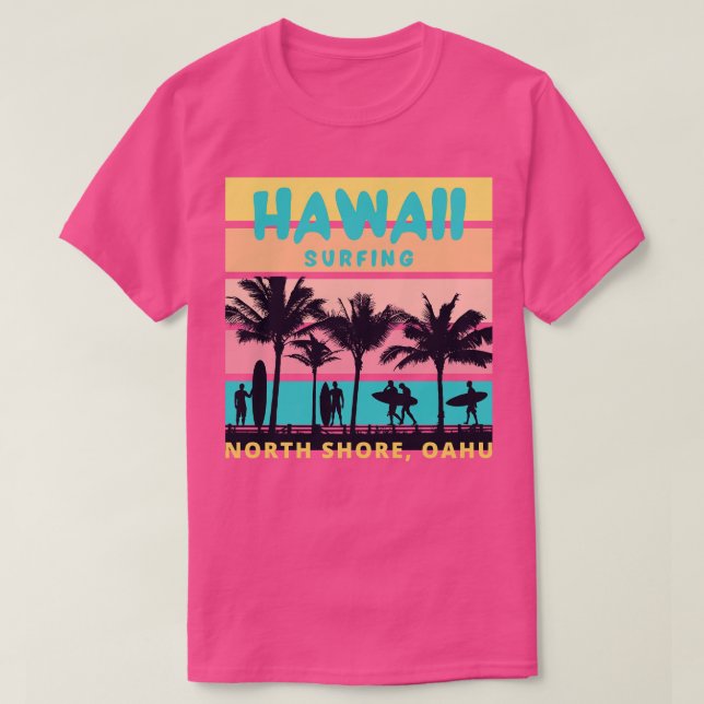 Hawaii Surf Oahu TShirt (Design devant)