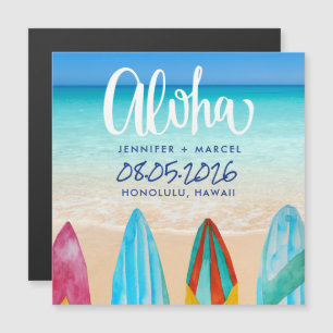 Hawaii Surfboard Aloha Beach Wedding Enregistrer l