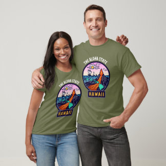 Hawaii T-shirt Volcan d'État Aloha