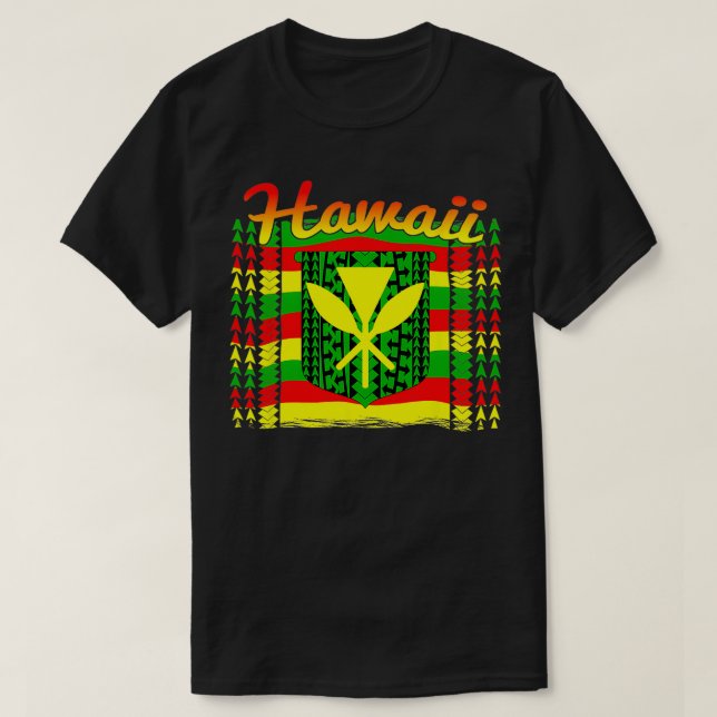 Hawaii Tribal Kanaka Maoli TShirt (Design devant)