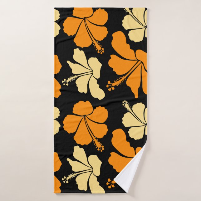Hawaii tropical naturel floral sans couture motif  (Serviette de bain)