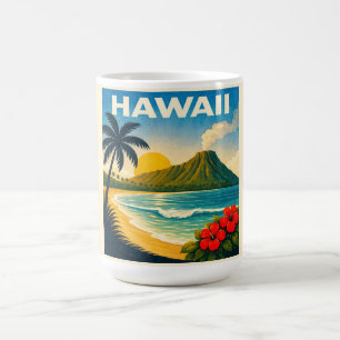 Hawaii Vintage Travel Poster Mug