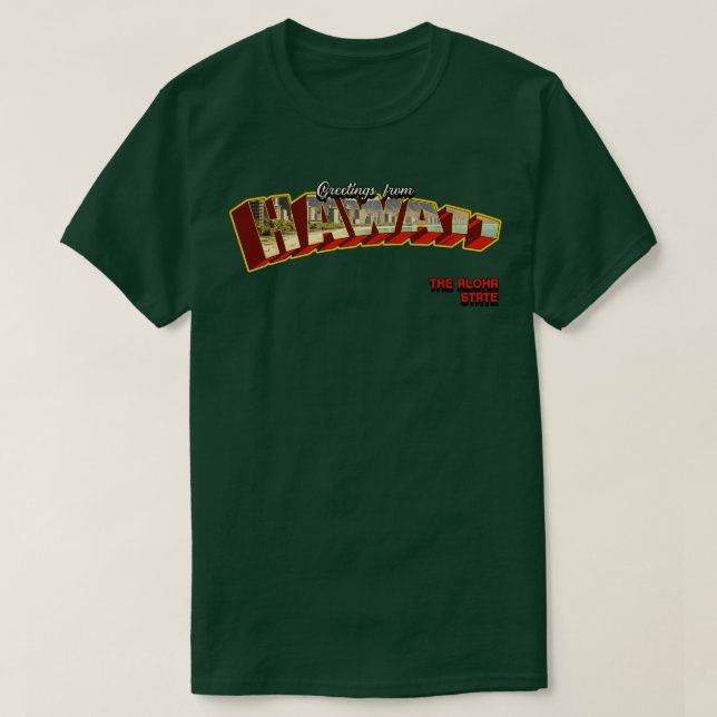 Hawaii Vintage TShirt 1 (Design devant)