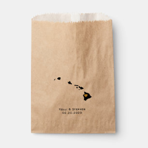Hawaii Wedding Favor Traite Sacks, Sacs Cadeaux